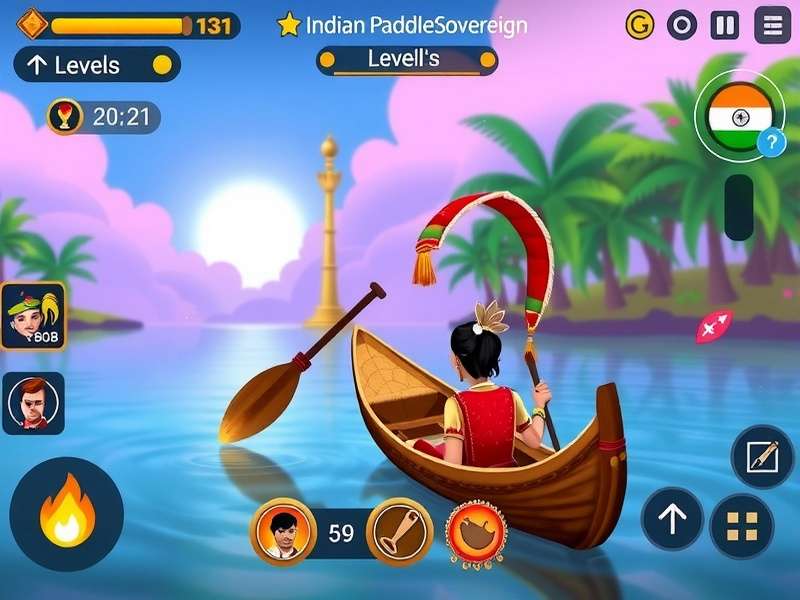 Indian Paddle Sovereign level progression and upgrade system
